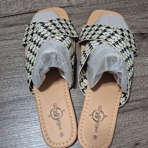 💲1️⃣0️⃣ Bundled ✔️Stylish Houndstooth Women's Sandals - Picture 12 of 14